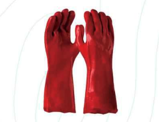 PVC GLOVE OPEN CUFF 35CM