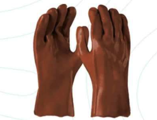 PVC BROWN HEAVY DUTY GLOVE