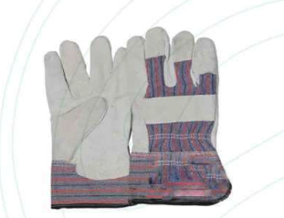 CANDY STRIP PIG SKIN GLOVES